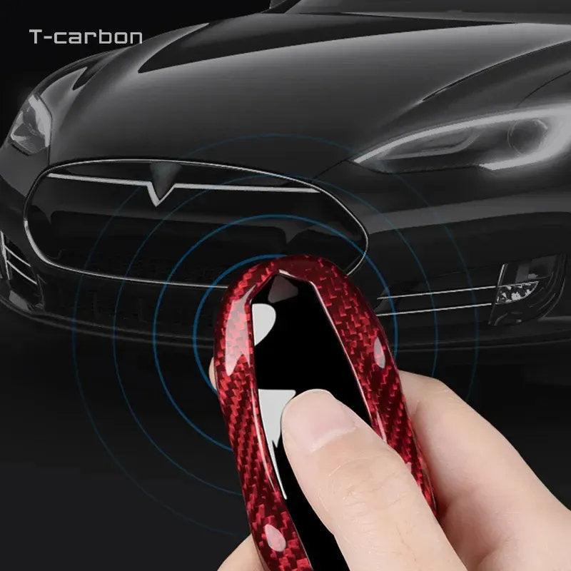 Carbon Fiber Key Fob Cover For Tesla Model S(2012-2018) - Teskay