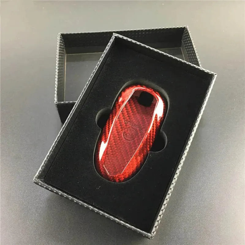 Carbon Fiber Key Fob Cover For Tesla Model S(2012-2018) - Teskay