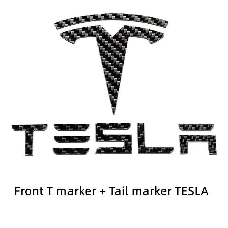 Carbon Fiber Tesla Model 3 / Y Emblem - Real Carbon Fiber