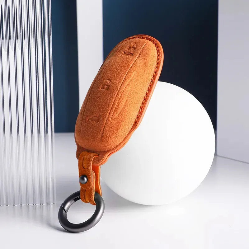 Tesla Model S/3/X/Y Key Holder in Alcantara - Teskay