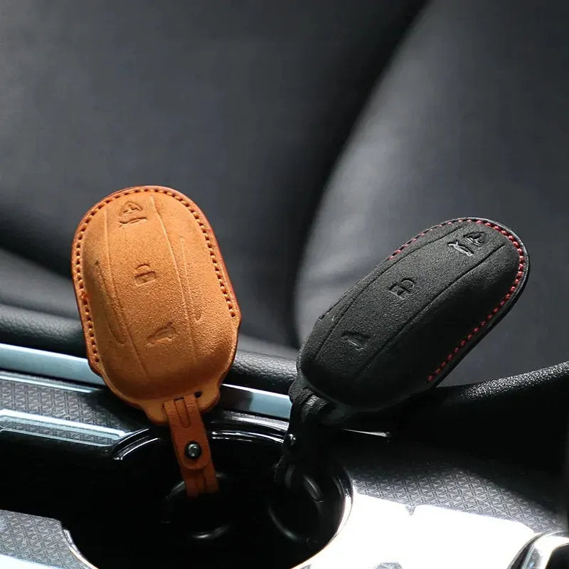 Tesla Model S/3/X/Y Key Holder in Alcantara - Teskay