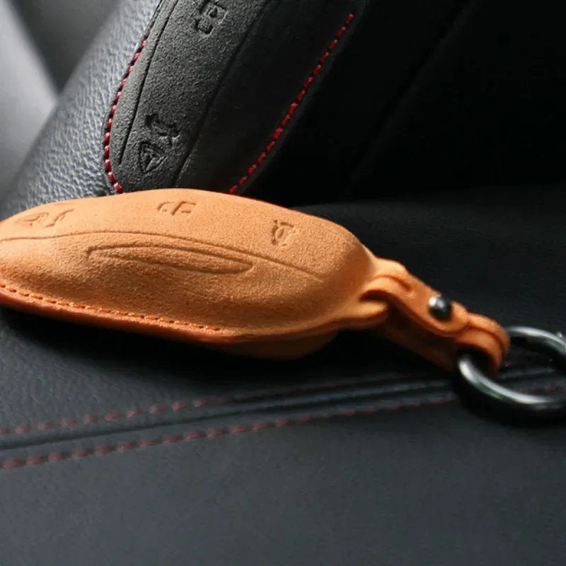 Tesla Model S/3/X/Y Key Holder in Alcantara - Teskay