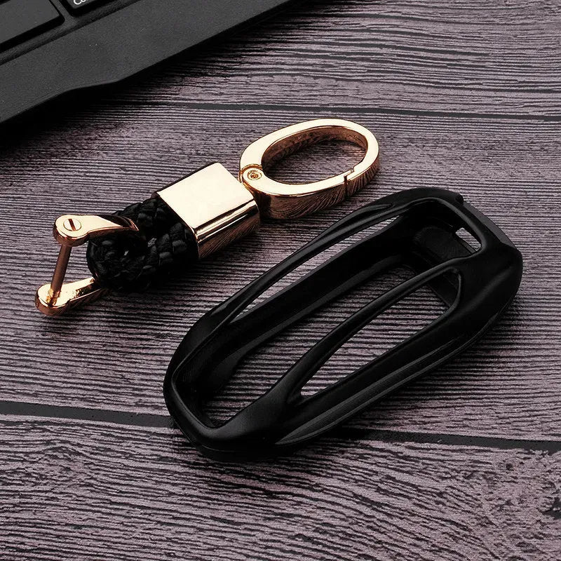 Tesla Model X Aluminum Metal Keychain Cover