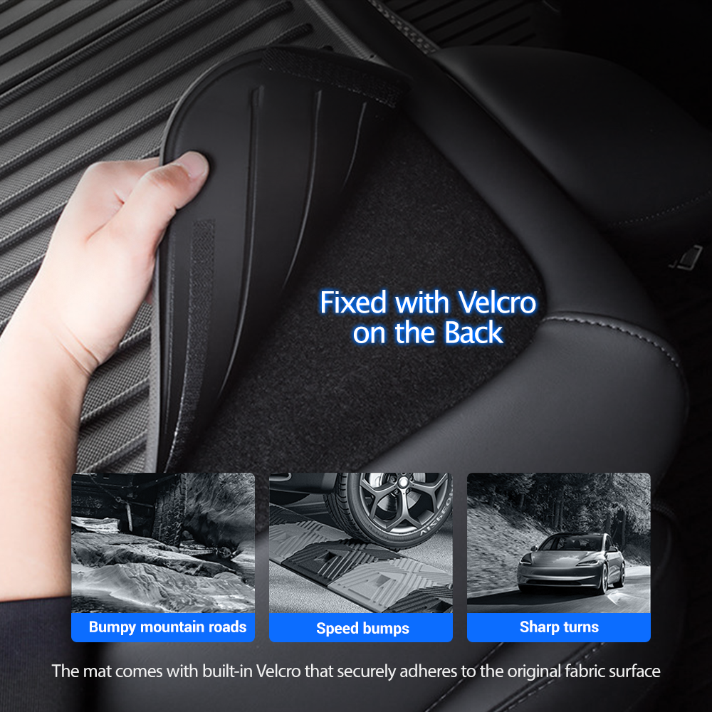 Trunk Mat With Backrest Mat for Tesla Model 3 Highland - Teskay