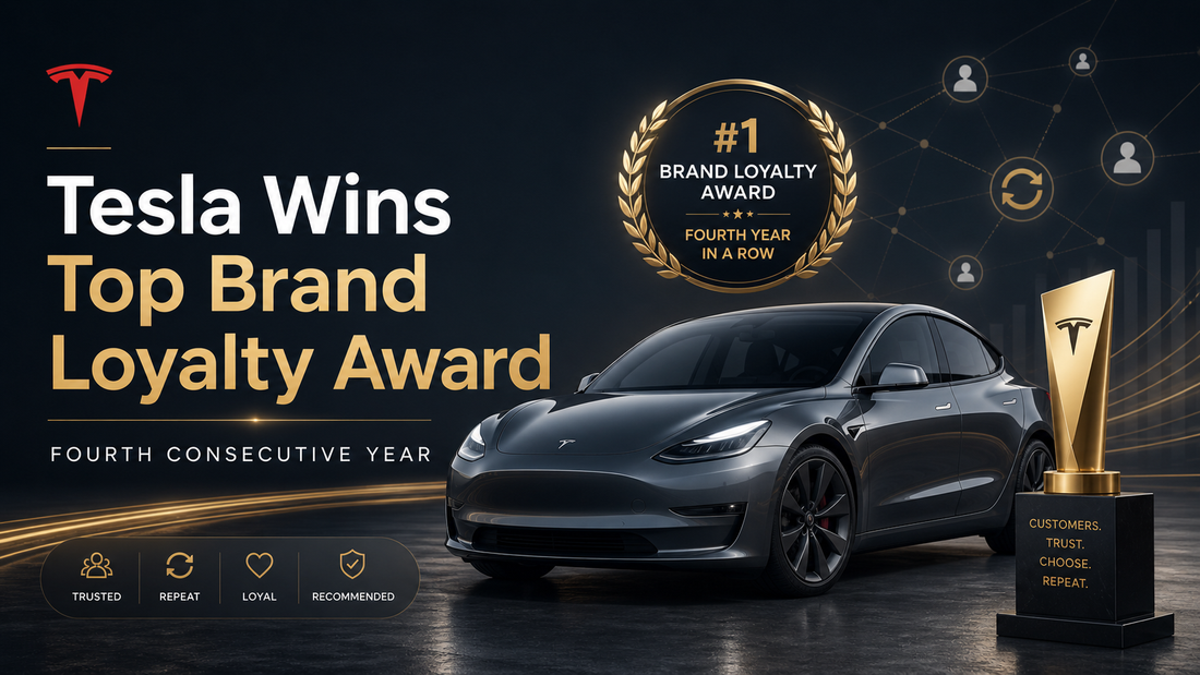 Tesla Wins Top Brand Loyalty Award for the Fourth Year in a Row