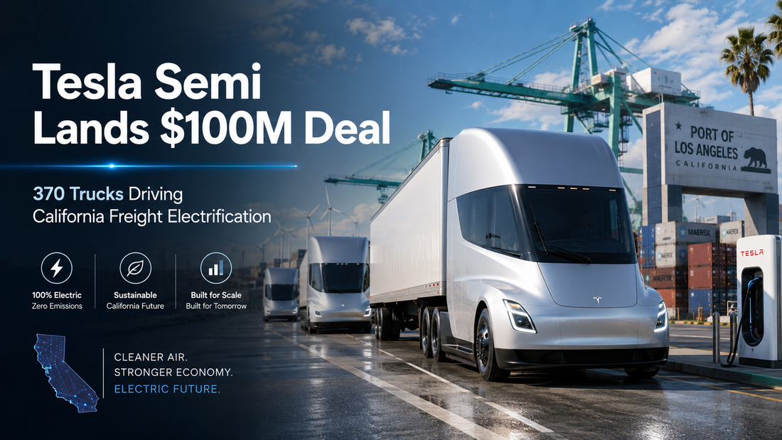Tesla Semi Lands Major $100M Order as California Pushes Freight Electrification Forward