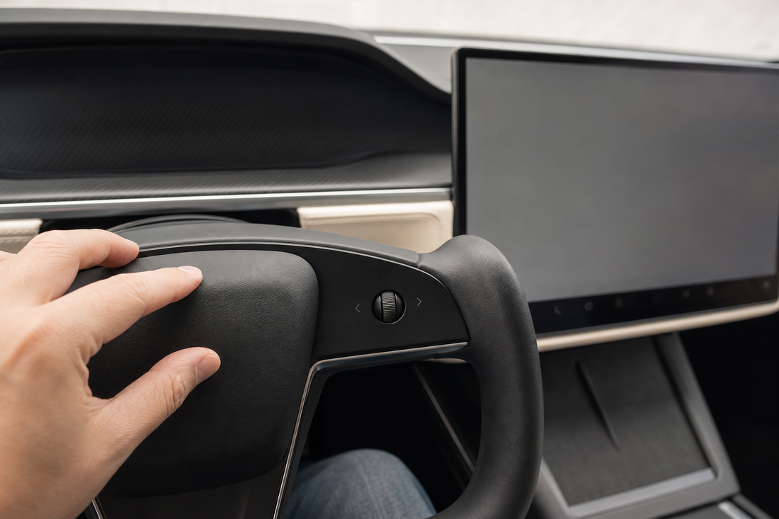 Tesla Model S maintenance scene for can you change yoke steering wheel