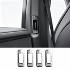 B & C-Pillar Air Vent Trim Covers for Model YL 6-Seat (4PCS) Black Titanium