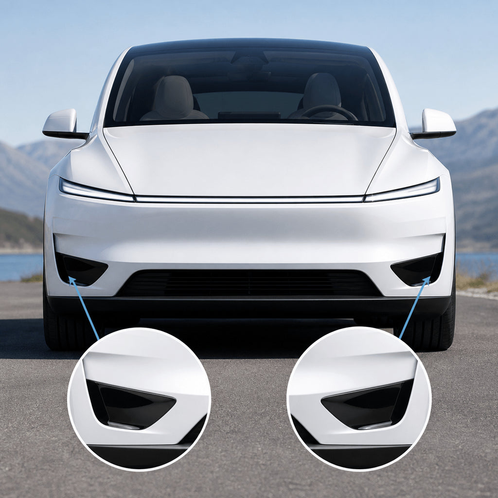 Front Bumper Fog Light Accent Trim Cover for Model Y Juniper / YL