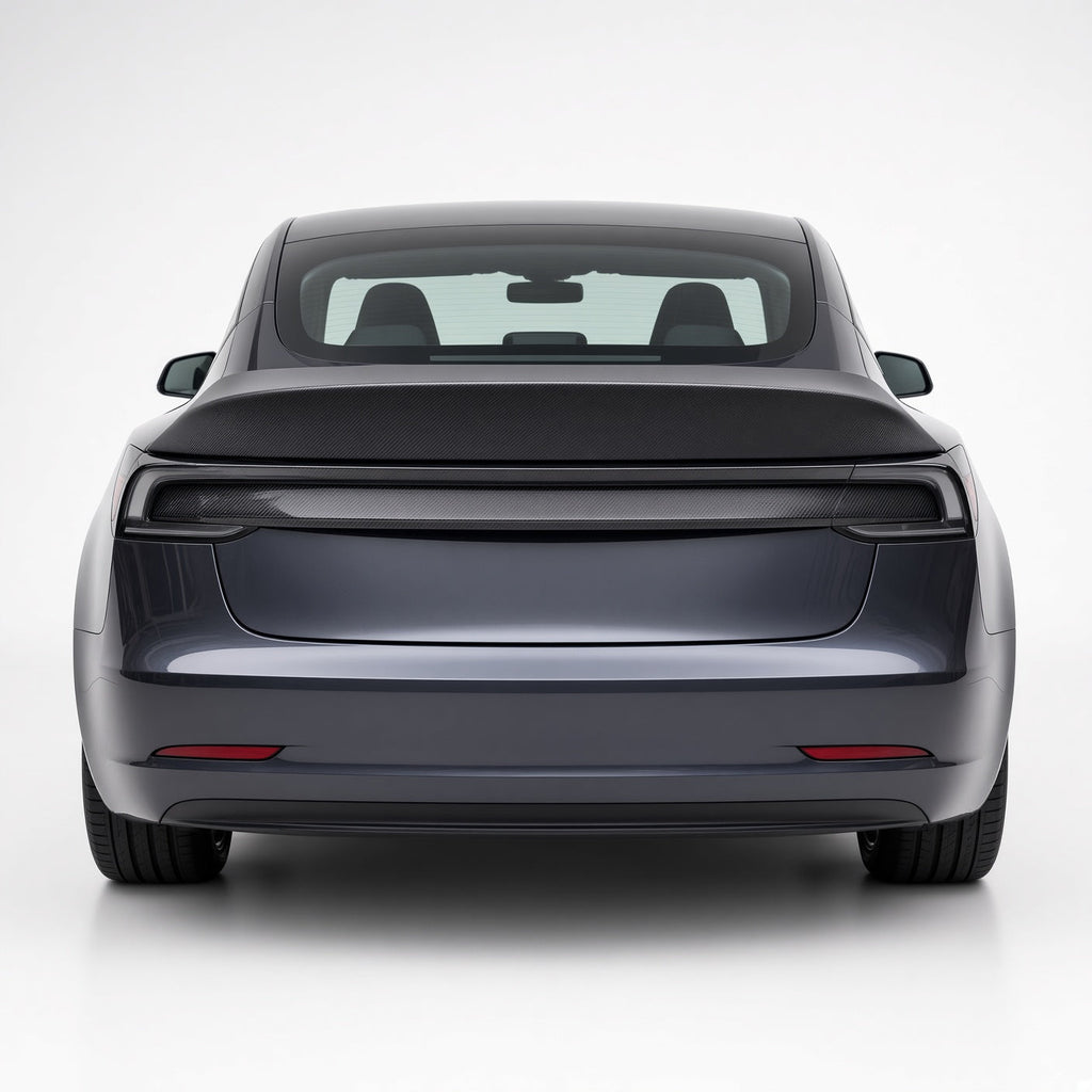 Real Carbon Fiber Rear Trunk Spoiler for Model Y Juniper