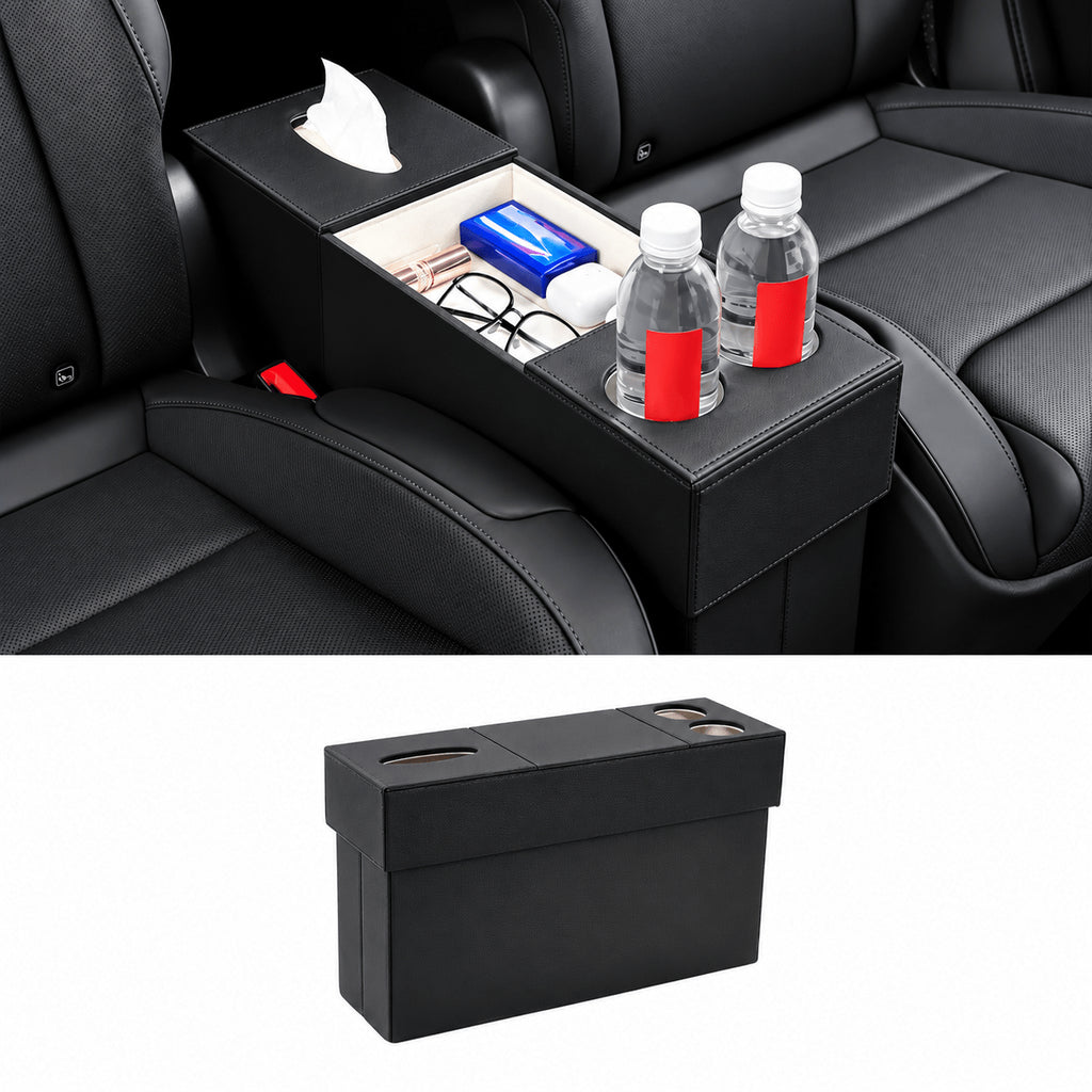 Second-Row Aisle Storage Organizer for Tesla Model YL 2026+ (6-Seater)