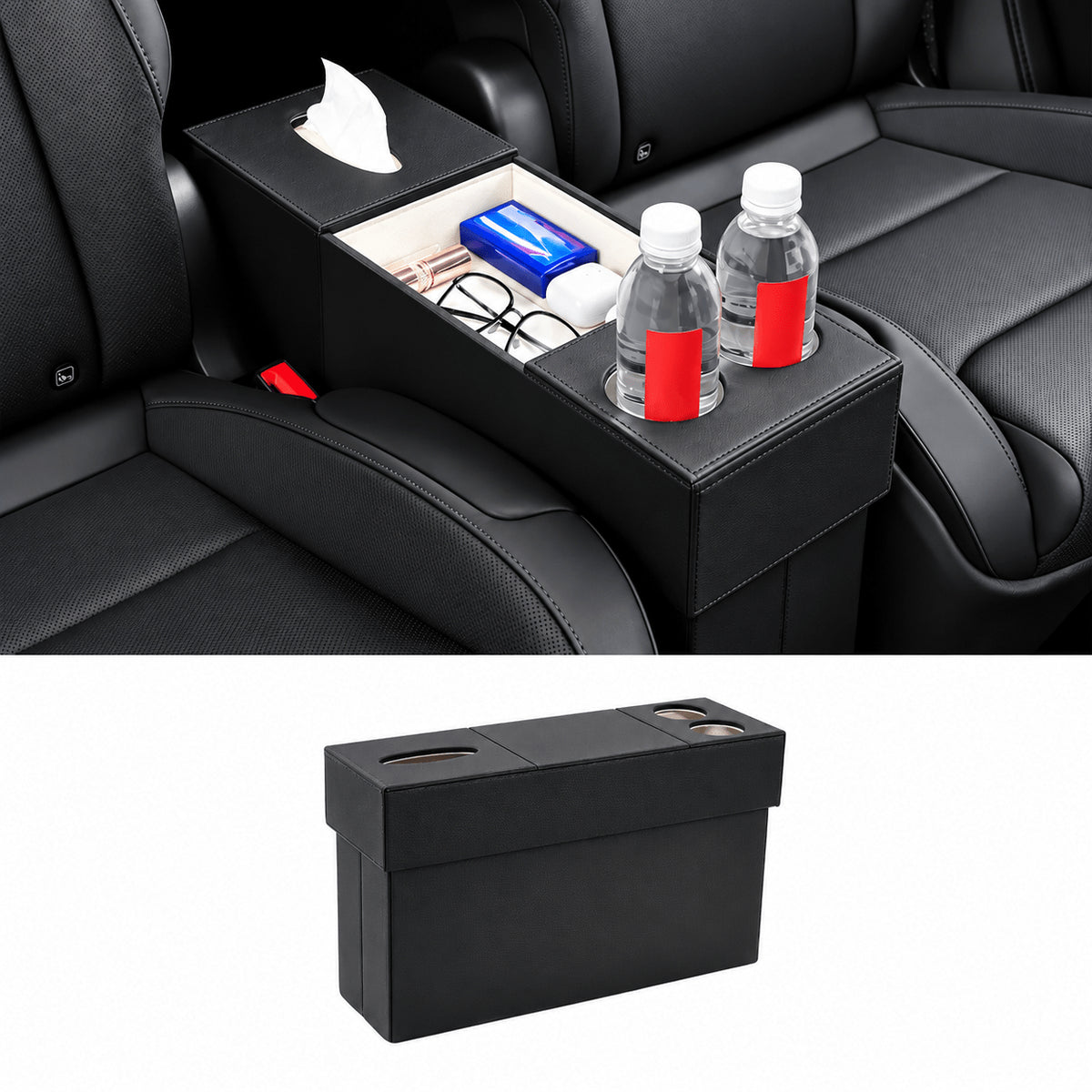 Second-Row Aisle Storage Organizer for Tesla Model YL 2026+ (6-Seater)