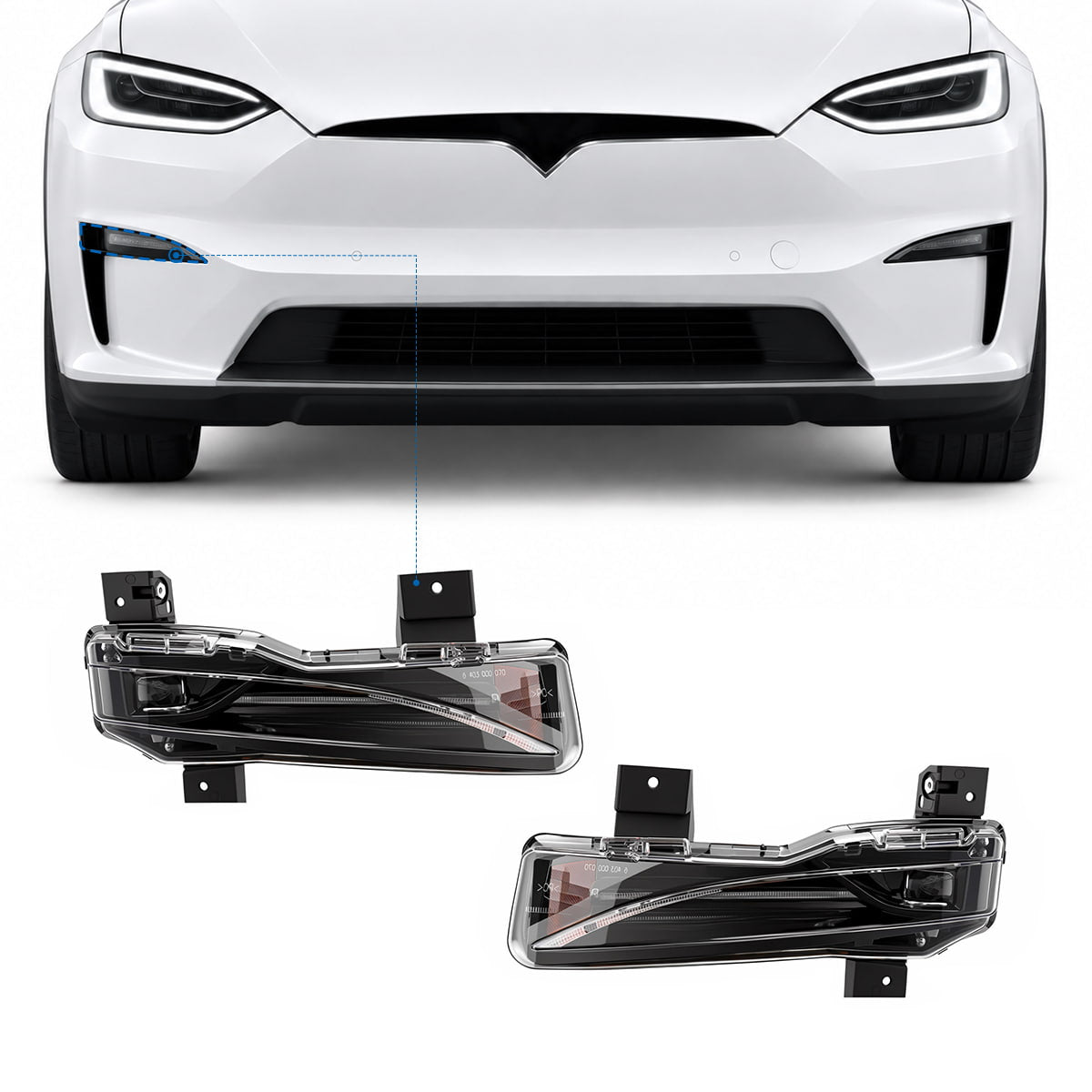 LED Fog Light Replacement for Model X (22-26)