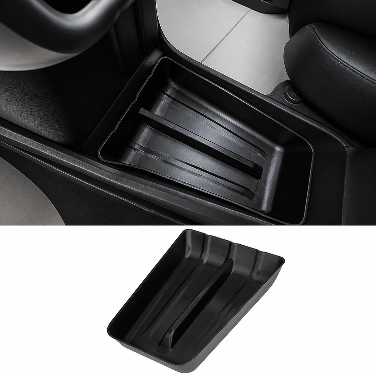 TPE Center Console Lower Storage Tray for Model Y Standard 2026+