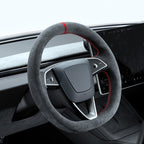 Alcantara Steering Wheel Cover for Model Y Juniper / Model 3 Highland / Model YL