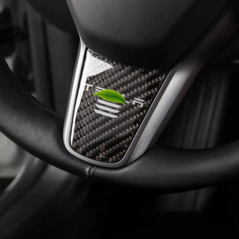 Tesla Model 3/Y Carbon Fiber Texture Steering Wheel Decorative Sticker
