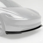 Real Carbon Fiber Front Lip Splitter for Tesla Model 3 Highland 2024+