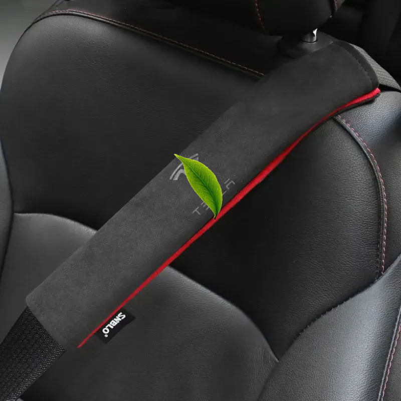 Alcantara Seat Belt Cover For Tesla Model 3/Y/X/S（No Year Limit）