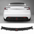 Real Carbon Fiber Rear Diffuser for Tesla Model 3 Highland 2024+