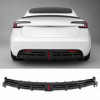 Real Carbon Fiber Rear Diffuser for Tesla Model 3 Highland 2024+