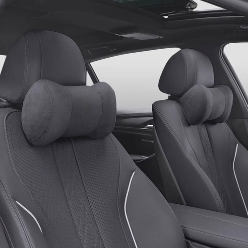 Memory Foam Headrest Pillow for Tesla Model S/3/X/Y（With Tesla Logo）