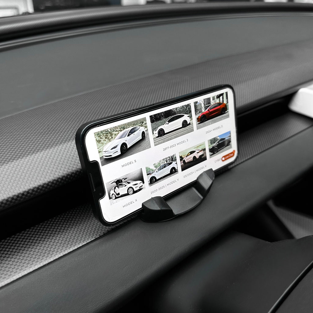 2024+ | Model 3 Highland Refreshed Dashboard Phone Holder - Black