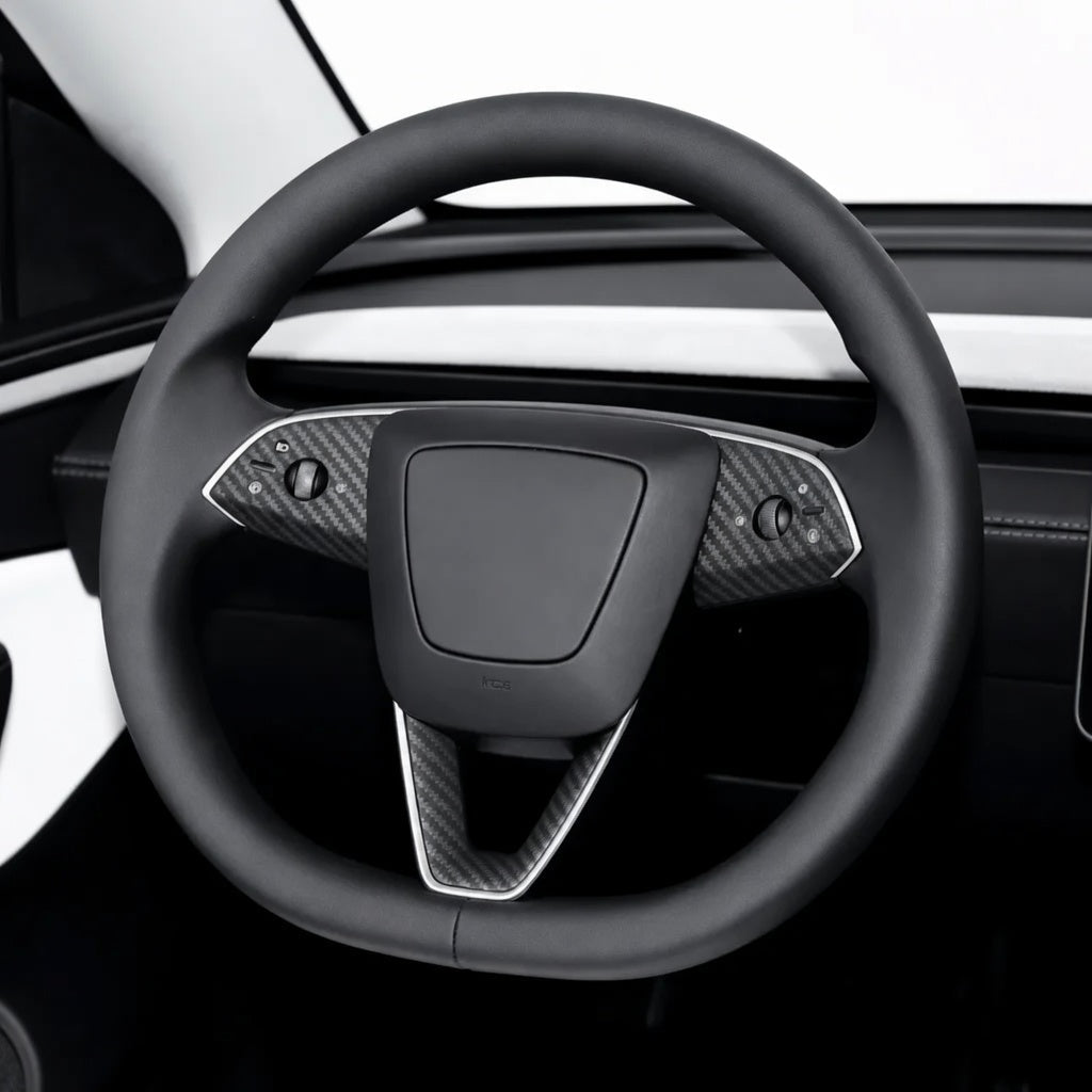 ABS Steering Wheel Button & V-Shape Trim Cover for Model Y Juniper
