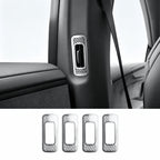 B & C-Pillar Air Vent Trim Covers for Model YL 6-Seat (4PCS) Silver