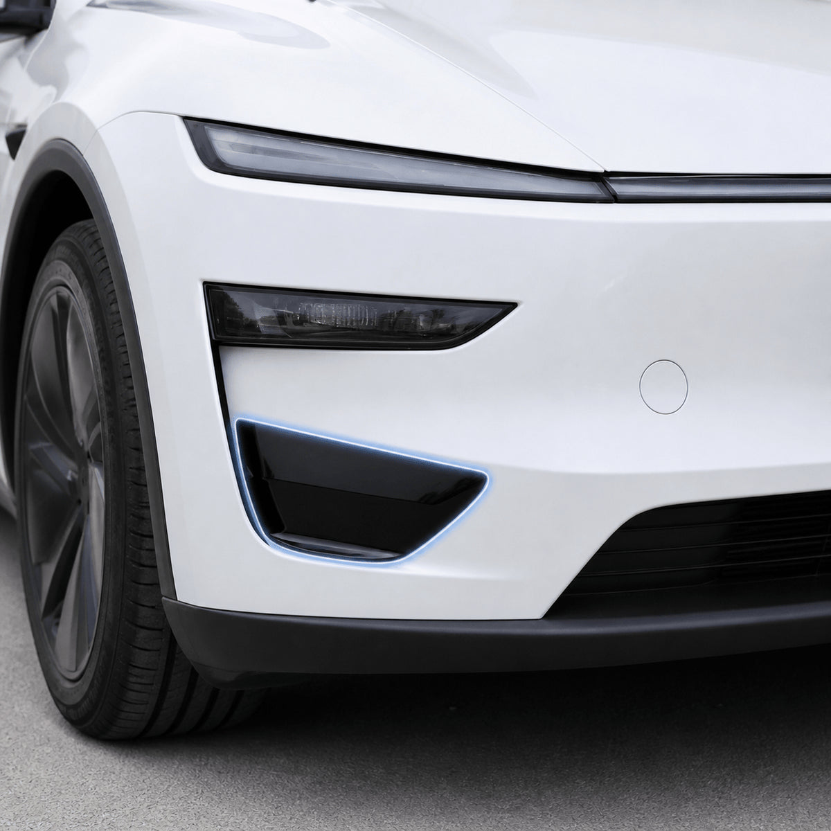 Front Bumper Fog Light Accent Trim Cover for Model Y Juniper / YL