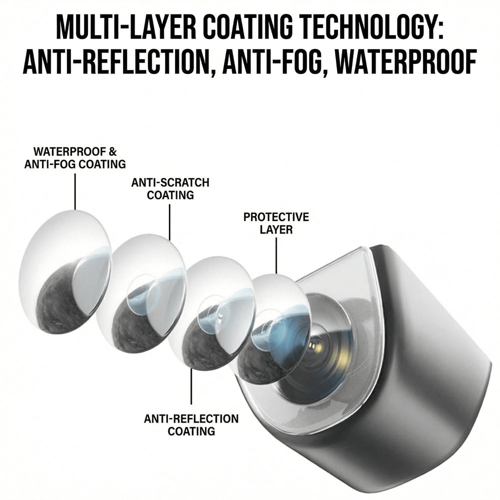 Front & Rear Camera Lens Protective Covers for Model Y Juniper 2025.03+ | Protection & Anti-Glare Vision Guard