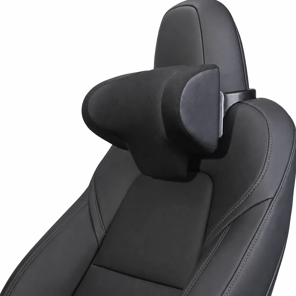 Ergonomic and Slow-Rebound Memory Foam Car Headrest for Model Y & Model 3