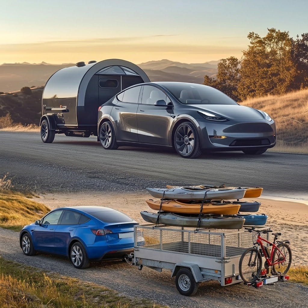 Trailer Tow Hitch for Model Y | 6500 lbs Capacity | No-Drill Install