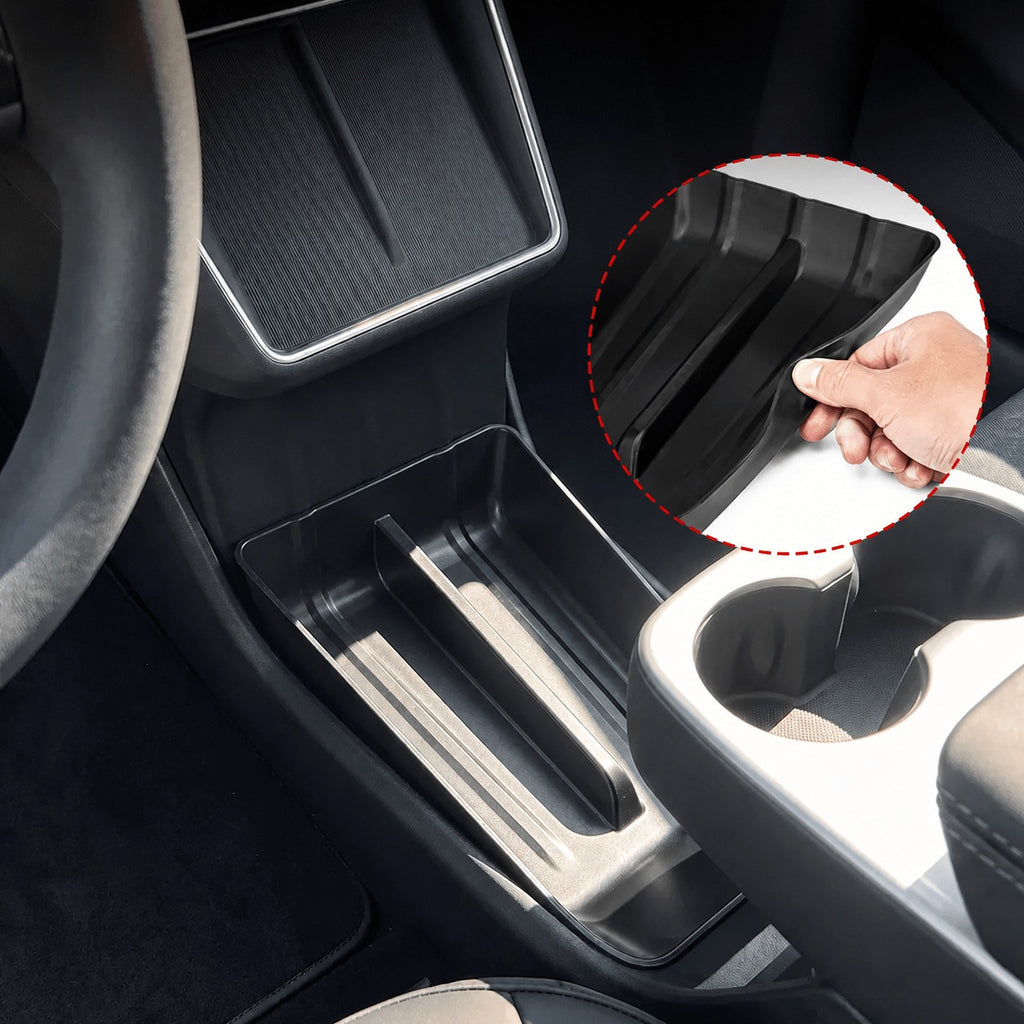 TPE Center Console Lower Storage Tray for Model Y Standard 2026+