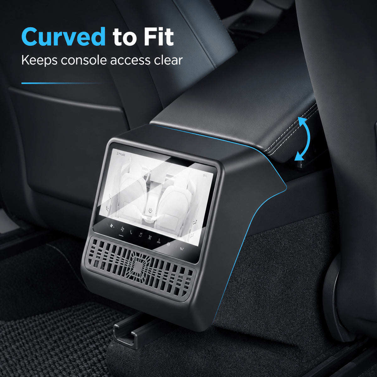 Tempered Glass Rear Screen Protector with Air Vent Cover for Model YL
