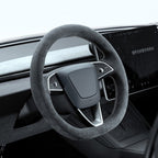 Alcantara Steering Wheel Cover for Model Y Juniper / Model 3 Highland / Model YL