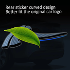 Bright Carbon Fiber Emblem Cover Sticker for Tesla Model 3 (2017-2023) / Y (2020-2024) 3-Piece Kit
