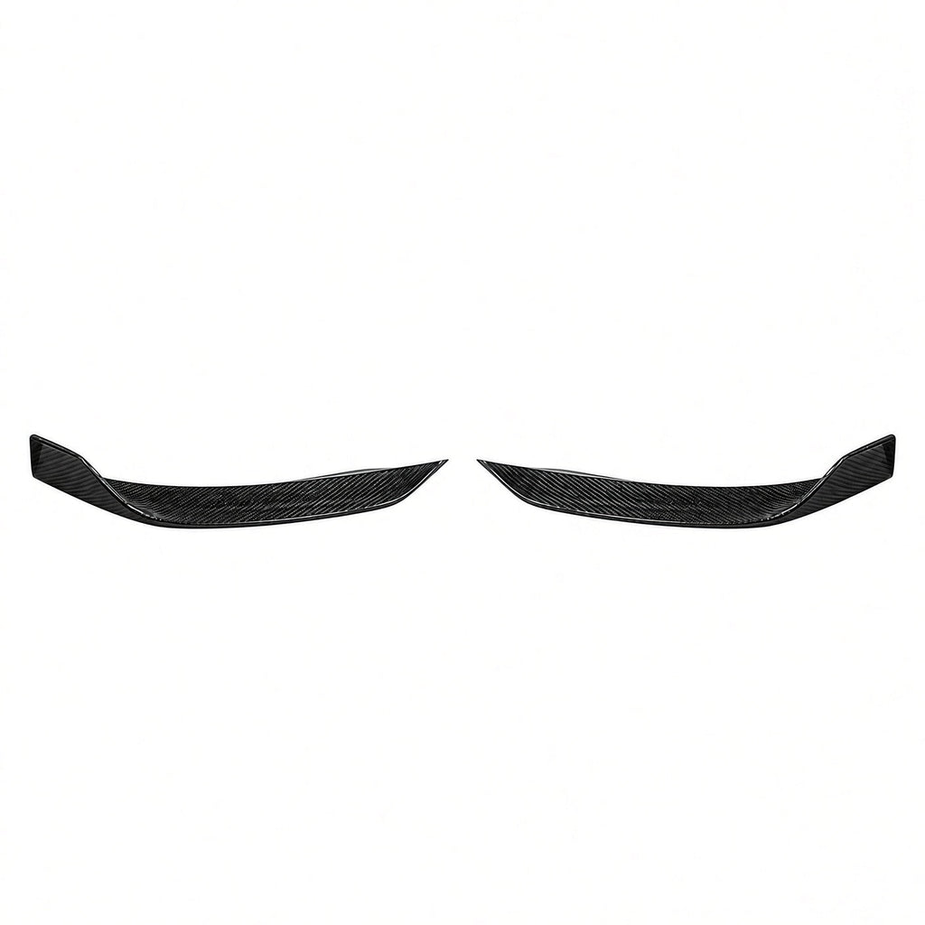 Real Carbon Fiber Front Bumper Corner Trim for Model Y Juniper / Model 3 Highland