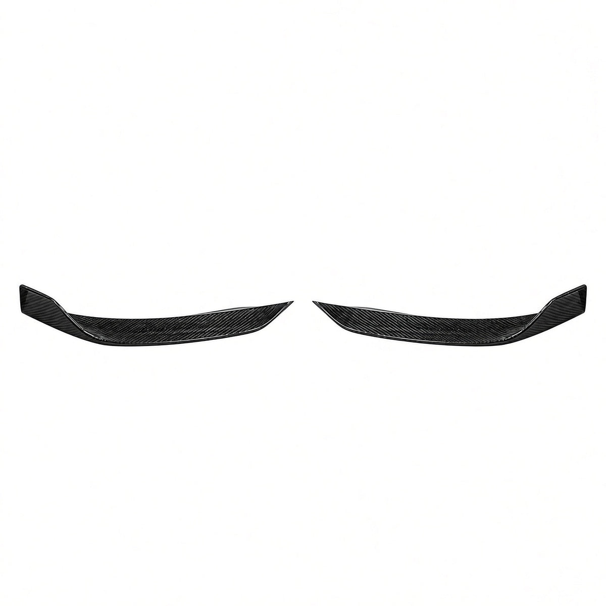 Real Carbon Fiber Front Bumper Corner Trim for Model Y Juniper / Model 3 Highland