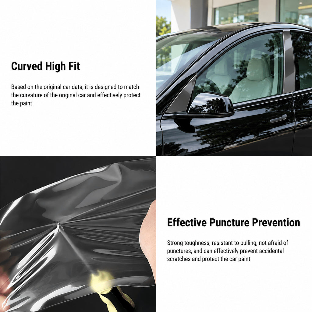 TPU Rear Inner Door Protection Film for Model Y Juiper / Model 3 Highland | PPF