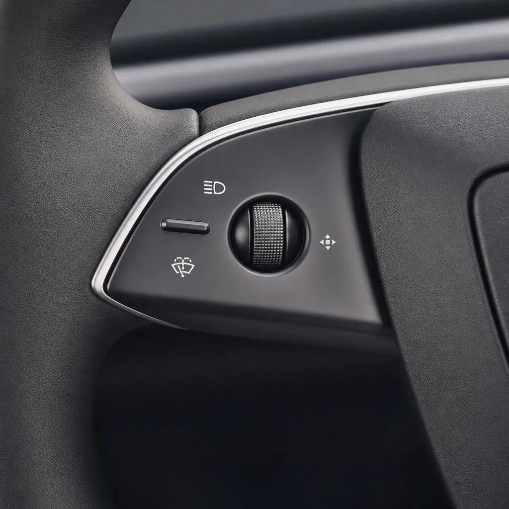 ABS Steering Wheel Button & V-Shape Trim Cover for Model Y Juniper