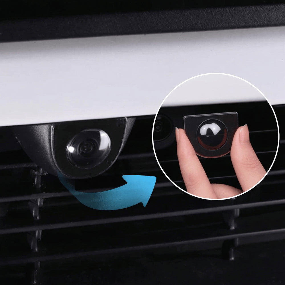 Front & Rear Camera Lens Protective Covers for Model Y Juniper 2025.03+ | Protection & Anti-Glare Vision Guard