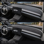 Suede-Fabric Dashboard Mat for Tesla Model 3 Highland, Model Y Juniper & YL