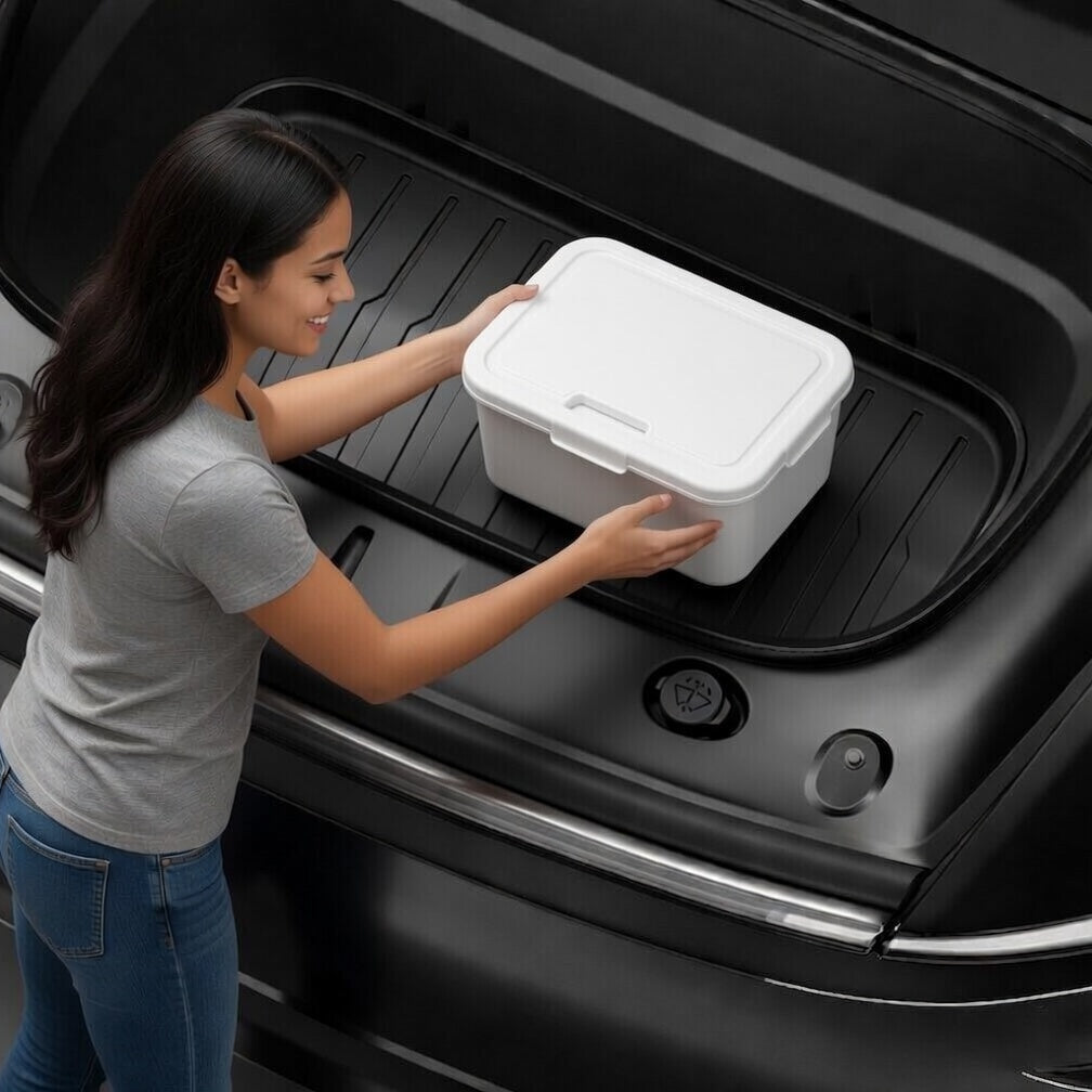 All-Weather TPE Front Trunk Mat for Tesla Model YL 6-Seater