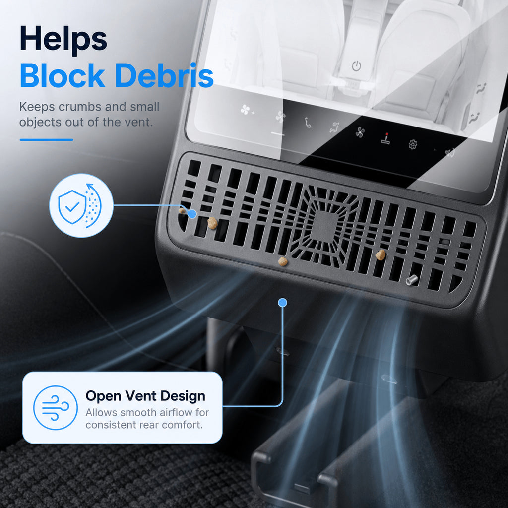 Tempered Glass Rear Screen Protector with Air Vent Cover for Model YL