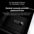 Anti-Theft Center Console Lock Box for Tesla Model 3 Highland/Model Y Juniper