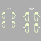Glow-in-the-Dark Door Handle Stickers for Model 3 (8-Pack) | 2 Colors | Easy Find