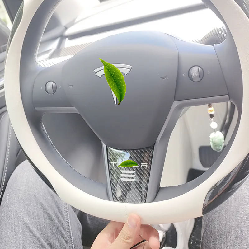 Tesla Model 3/Y Carbon Fiber Texture Steering Wheel Decorative Sticker