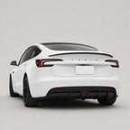 Real Carbon Fiber Rear Diffuser for Tesla Model 3 Highland 2024+