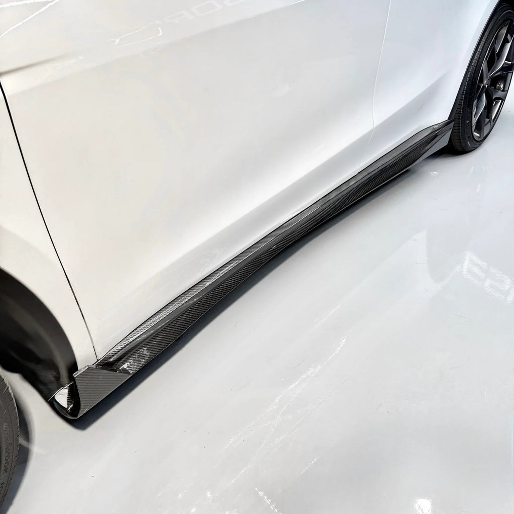Dry Carbon Fiber Side Skirts for Model Y Juniper - High Performance Exterior Upgrade