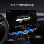 Model 3 Highland/Model Y Juniper Under Screen Crystal Dock | 3-in-1 Ambient Light, Aromatherapy & USB Fast Charging